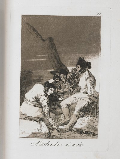 Plate from Los Caprichos, 1797-1798 by Francisco de Goya